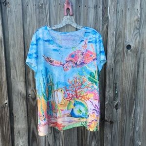 Ellen Negley COLORFUL FISH ShirtXL